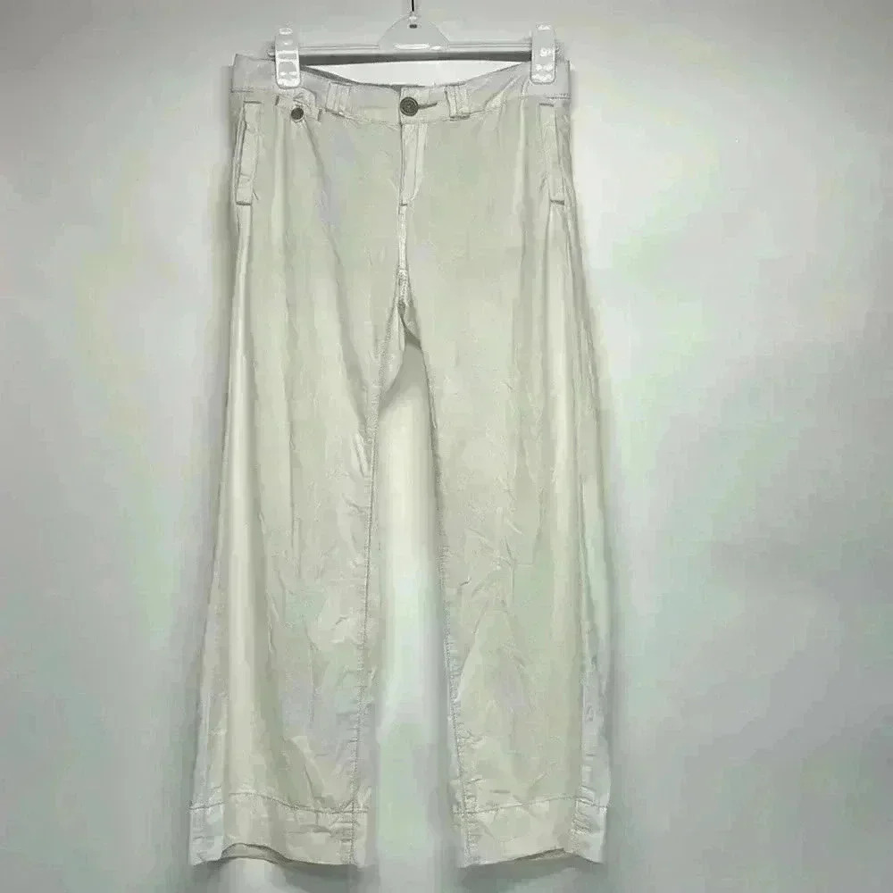 Pilcro size 29 white 100% cotton straight leg pants Anthropologie